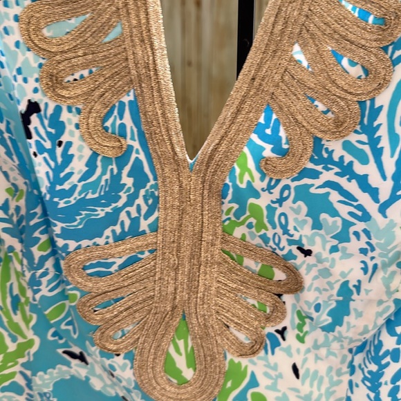 Summer dress. 21 in across bust 38 in top of shoulder to bottom of dress - Picture 3 of 3